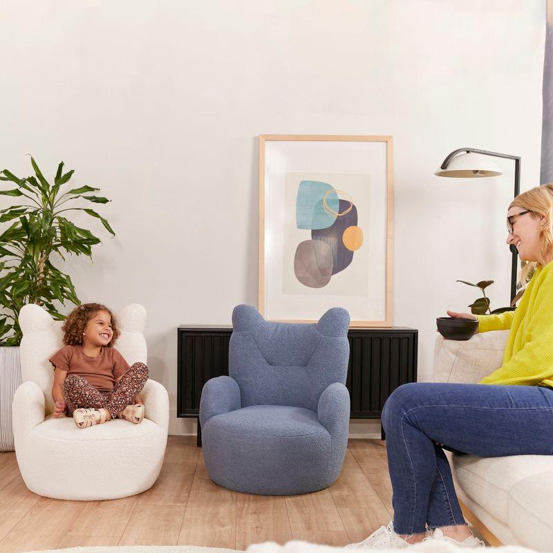 ECR4Kids Teddy Chair, White