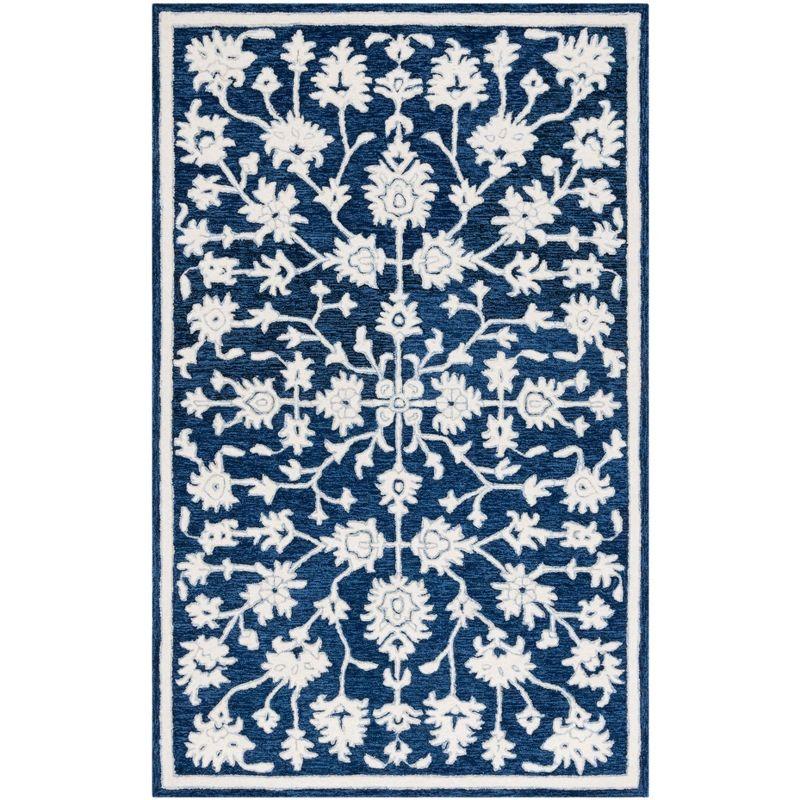 Ebony Hand Tufted Wool Pile Oriental Rug