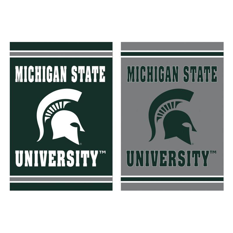 Michigan State University Double-Sided Suede House Flag