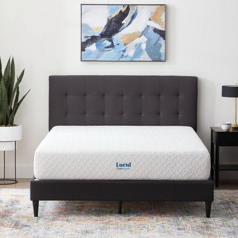 Lucid Comfort 10”Gel Memory Foam Mattress - Medium Firm Feel