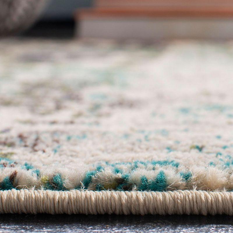 Madison MAD469 Power Loomed Indoor Area Rug - Blue/Green - 4'x6' - Safavieh