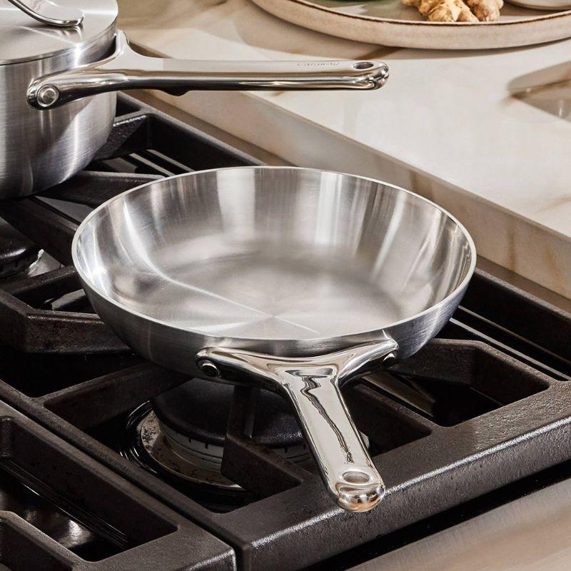 Caraway Home 8" Stainless Steel Mini Fry Pan: Caraway Cookware, Gas & Electric Compatible, Hand Wash, Lifetime Warranty