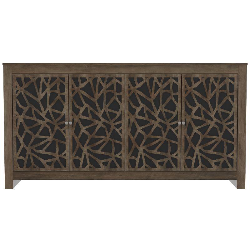 Galano Culbreath Wood 58.4 in. 4 Door Wide Sideboard with Adjustable Shelves