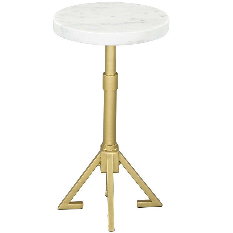 Zuo Maurice Side Table White & Gold