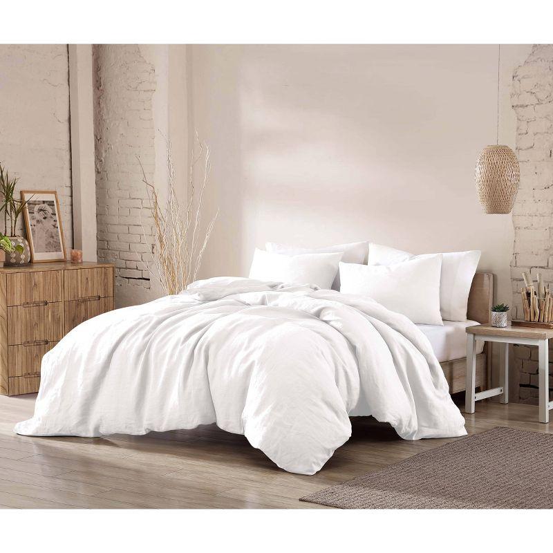 Riverbrook Home 3pc King Logan Comforter Set White: Polyester Fill, Machine Washable, Includes Shams