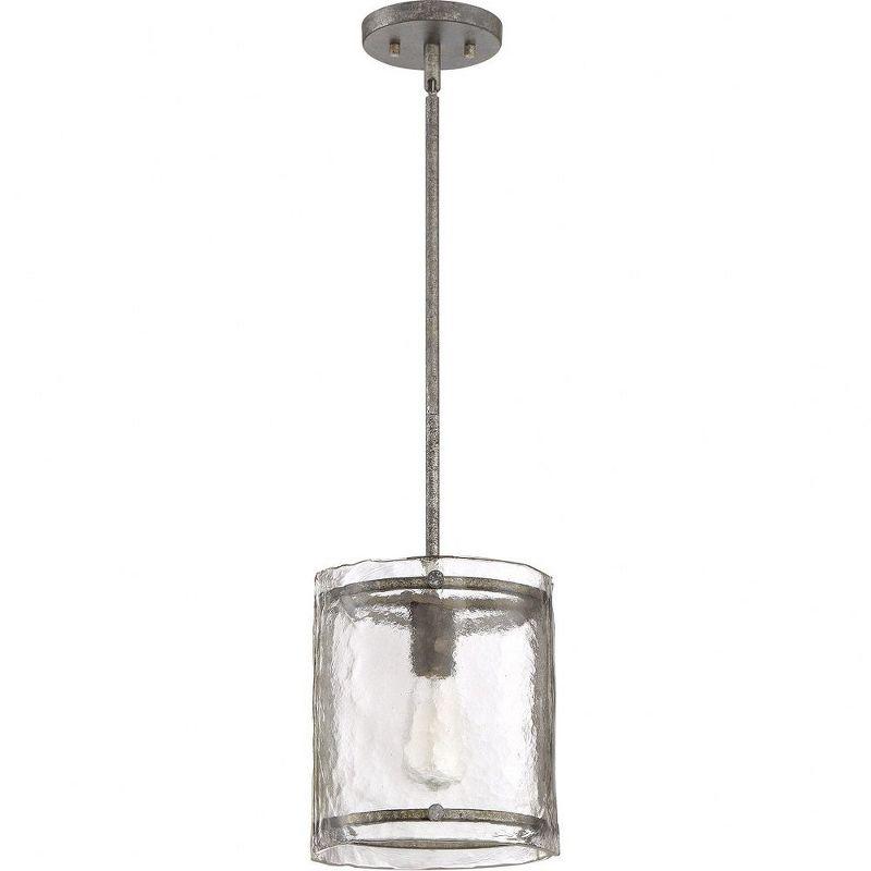 Quoizel Lighting Fortress 1 - Light Pendant in  Mottled Silver