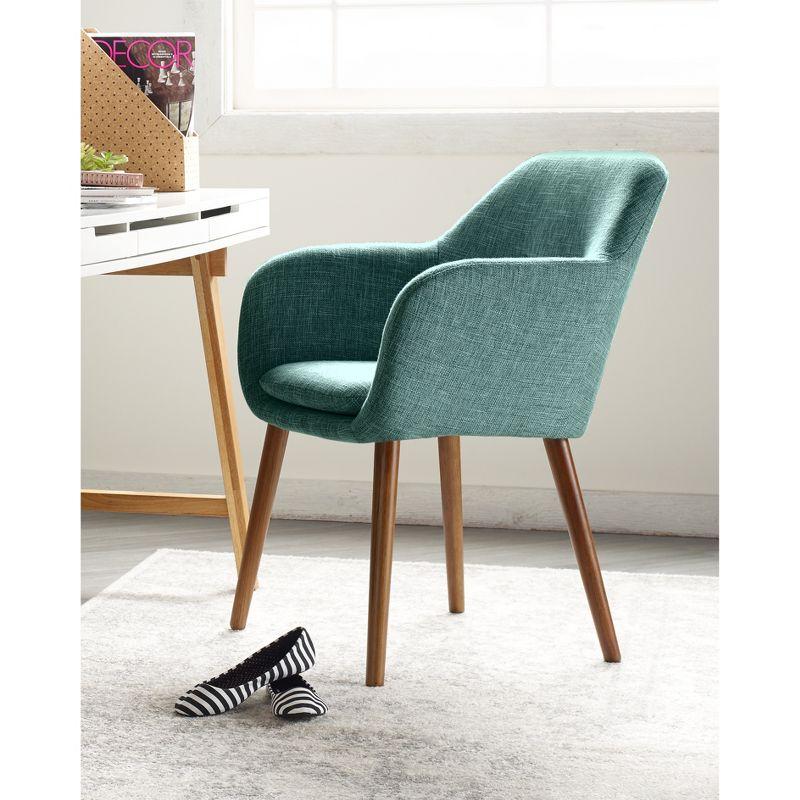 Elle Decor Adore Decor Roux Mid-Century Accent Chair for Home Office or Living Room
