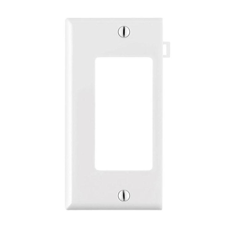 Leviton White 1-Gang Thermoplastic Nylon Wall Plate