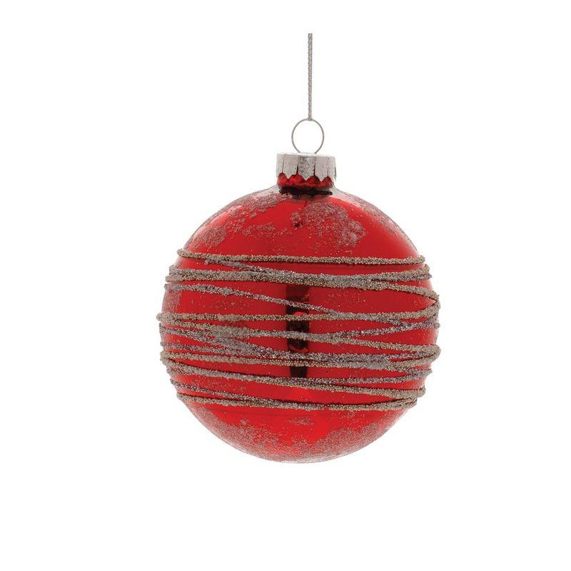 Melrose Glittered Glass Ball Ornament (Set of 6)