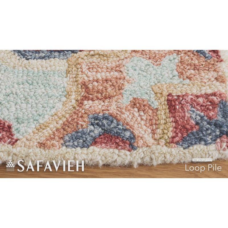 Metro MET354 Hand Tufted Indoor Area Rug - Ivory/Green - 4'x6' - Safavieh