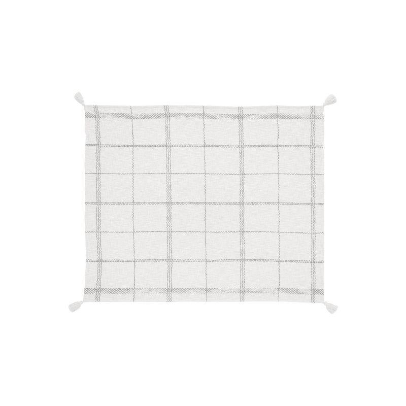 VCNY Piri Plaid Woven Slub Cotton Throw Blanket, 50" x 60"