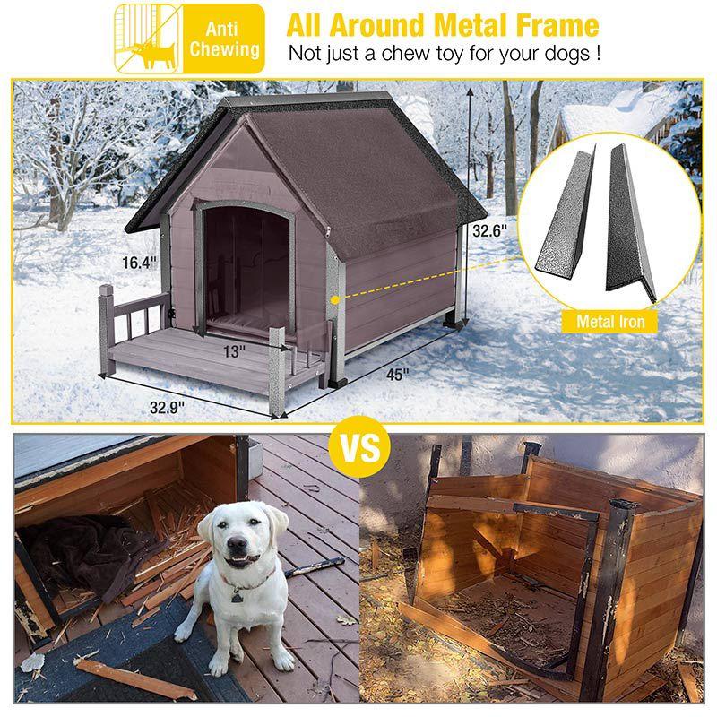 Aivituvin Wood Insulated Dog House