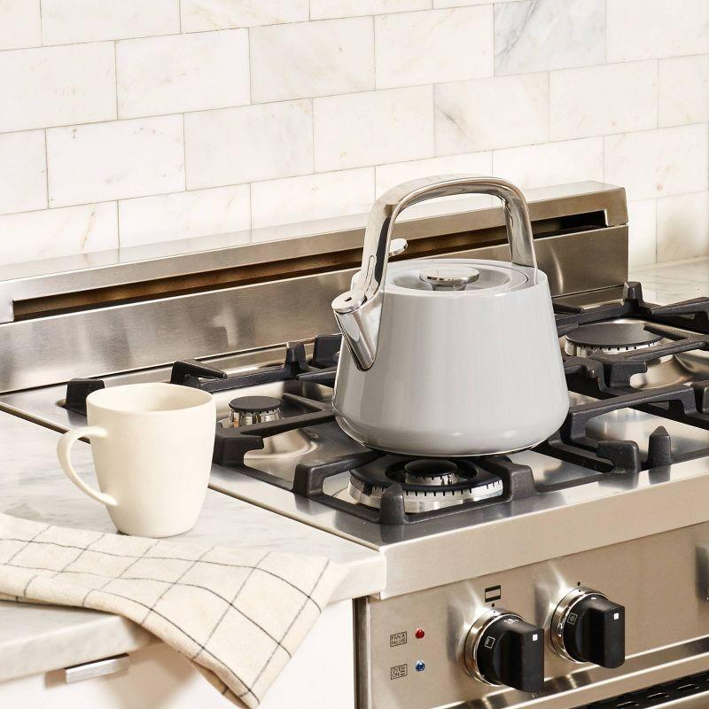 64oz Stainless Steel Whistling Tea Kettle with Handle