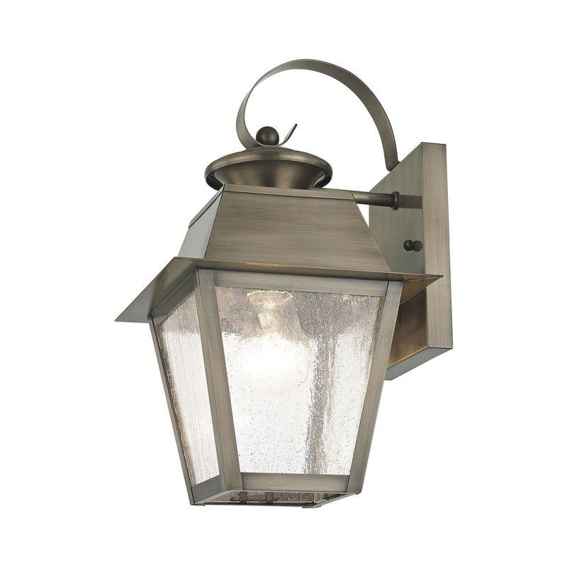 Livex Lighting Mansfield 1 - Light Wall Light in  Vintage Pewter