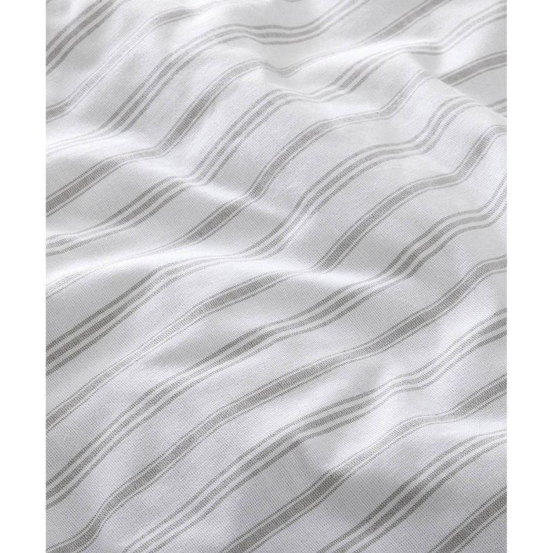 Blue Loom 3pc Full/Queen Saylor Duvet Set Ivory/Gray: Bedding, Non-Woven, Machine Washable