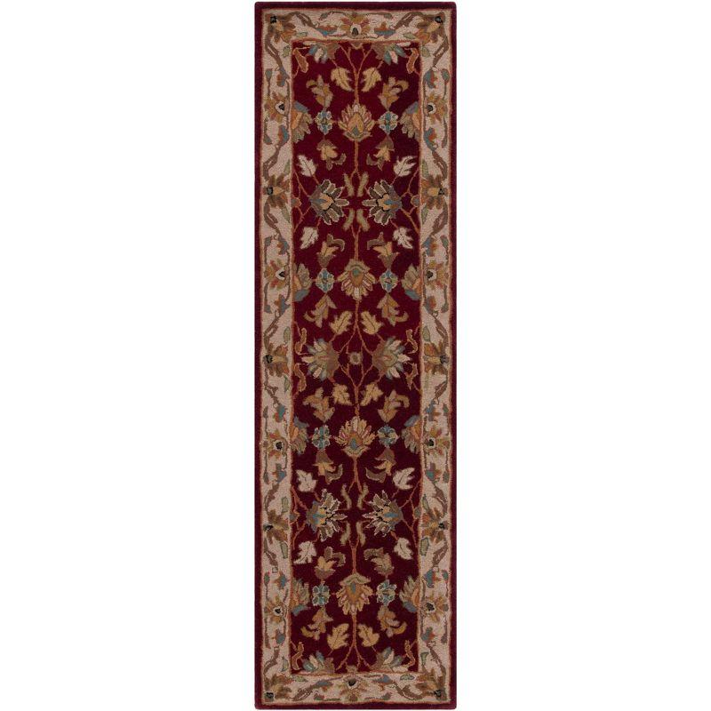 Heritage HG628 Hand Tufted Runner Rug - Red/Ivory - 2'3"x8' - Safavieh.