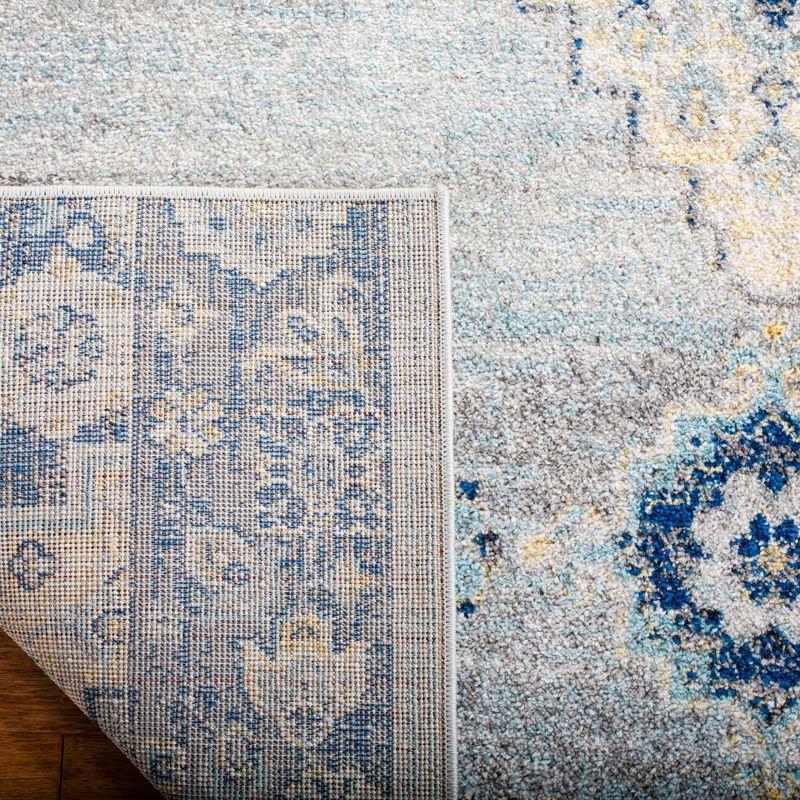 Madison MAD615 Power Loomed Runner Rug - Grey/Cream - 2'3"x6' - Safavieh.