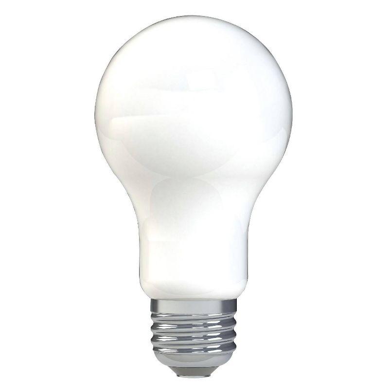 GE 4pk 75W Reveal A19 LED Light Bulbs Daylight: Dimmable, 850 Lumens, 2850K, E26 Base, 13.7-Year Life, Suitable for Wet Locations