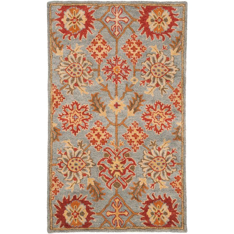 Heritage HG420 Hand Tufted Area Rug - Charcoal/Multi - 3'x5' - Safavieh.