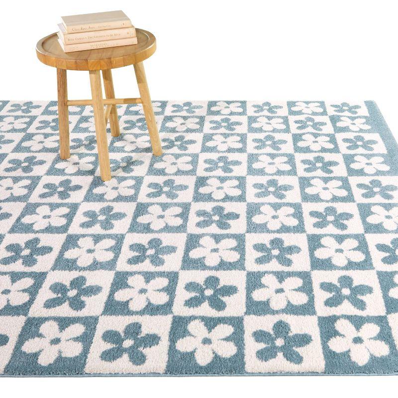 Balta Rugs 7'10"x10' Kids' Ambrose Modern Floral Light Blue: Indoor Area Rug, Fade & Stain-Resistant, OEKO-TEX Certified