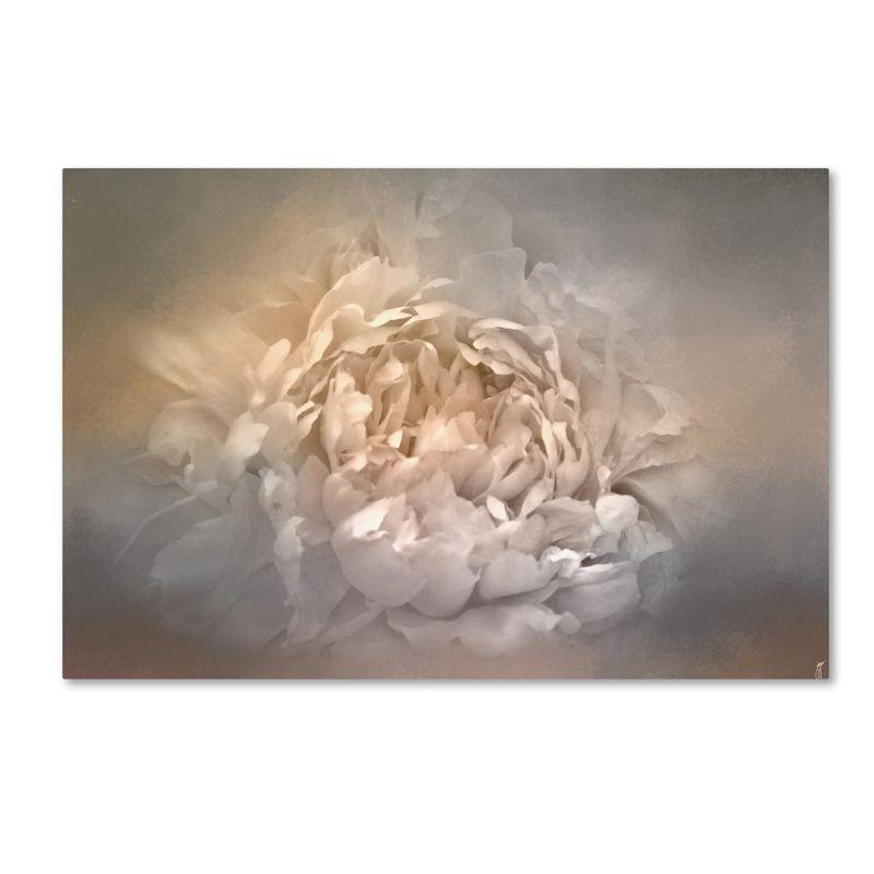 Blushing Silver and Gold Peony Canvas Landscape Art