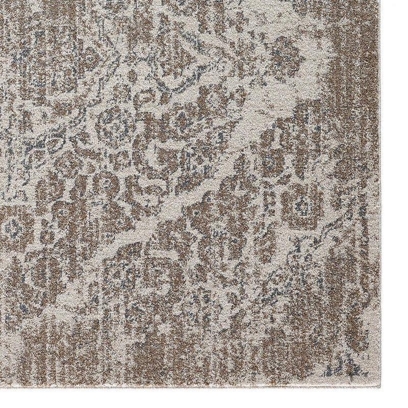 Luxe Weavers Victoria Collection Beige 5x7 Floral Area Rug