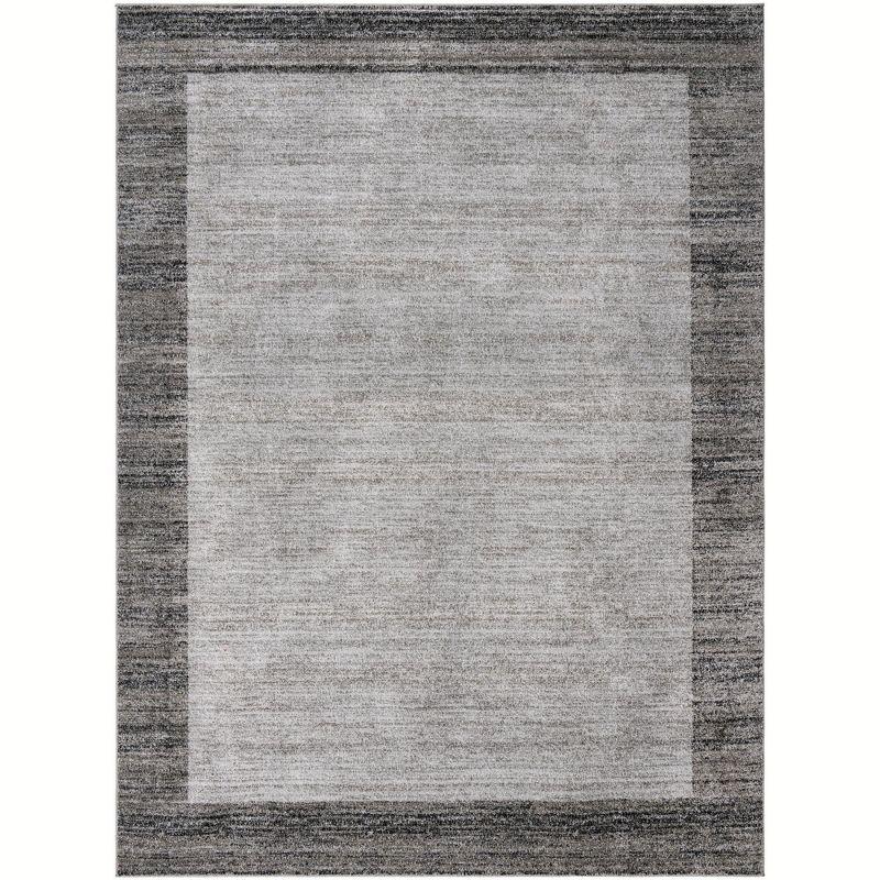 Light Gray 9' x 12' Easy Care Tufted Synthetic Rug