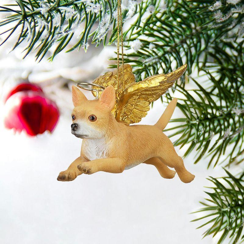 Design Toscano Honor the Pooch Chihuahua Holiday Dog Angel Ornament