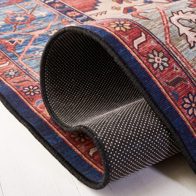 Tucson Vintage Persian TSN153 Power Loomed Machine Washable Skid-Resistant Indoor Accent Rug - Rust/Blue - 3'x5' - Safavieh