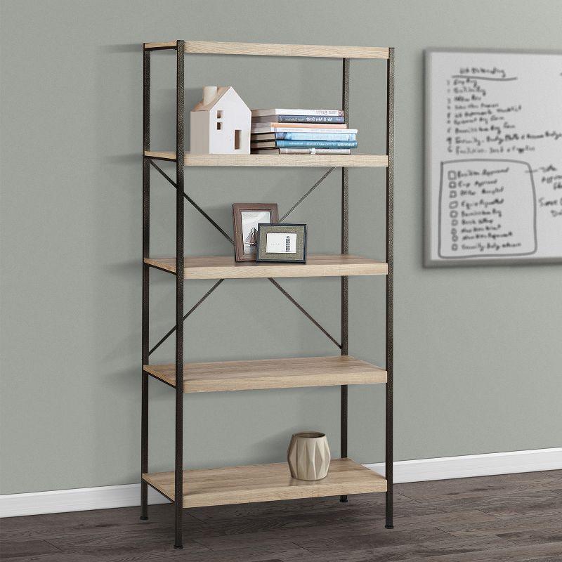 Saint Birch Langer Bookcase, Light Oak