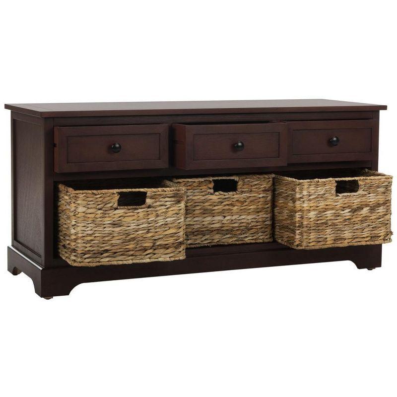 Adayla Solid Wood Drawers Storage Bench