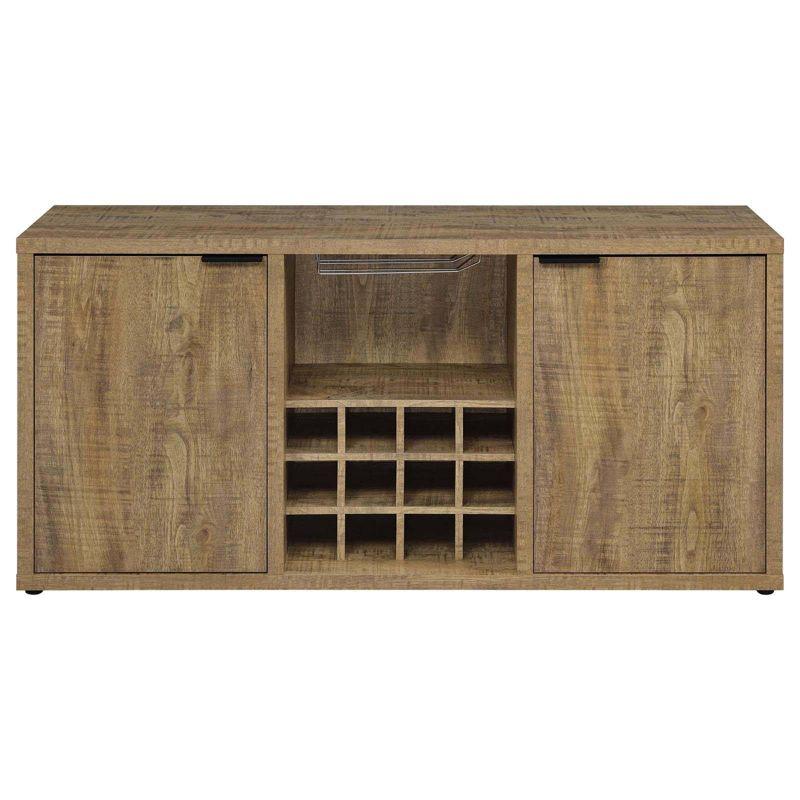 Coaster Jamestown Farmhouse 2 Door Sideboard with Wine Storage Mango Brown