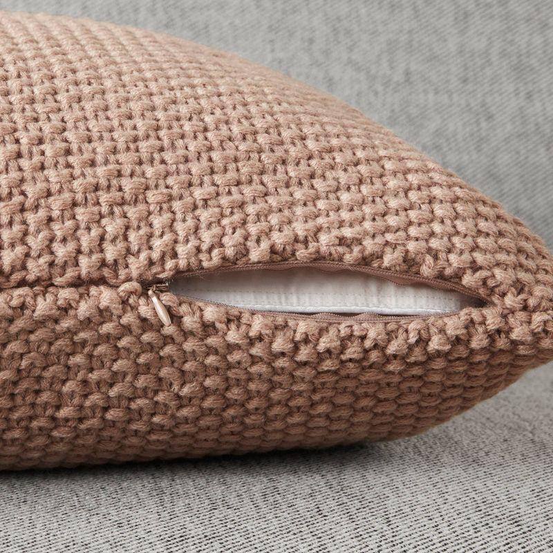 INK+IVY Tino Knit Square Euro Pillow Sham
