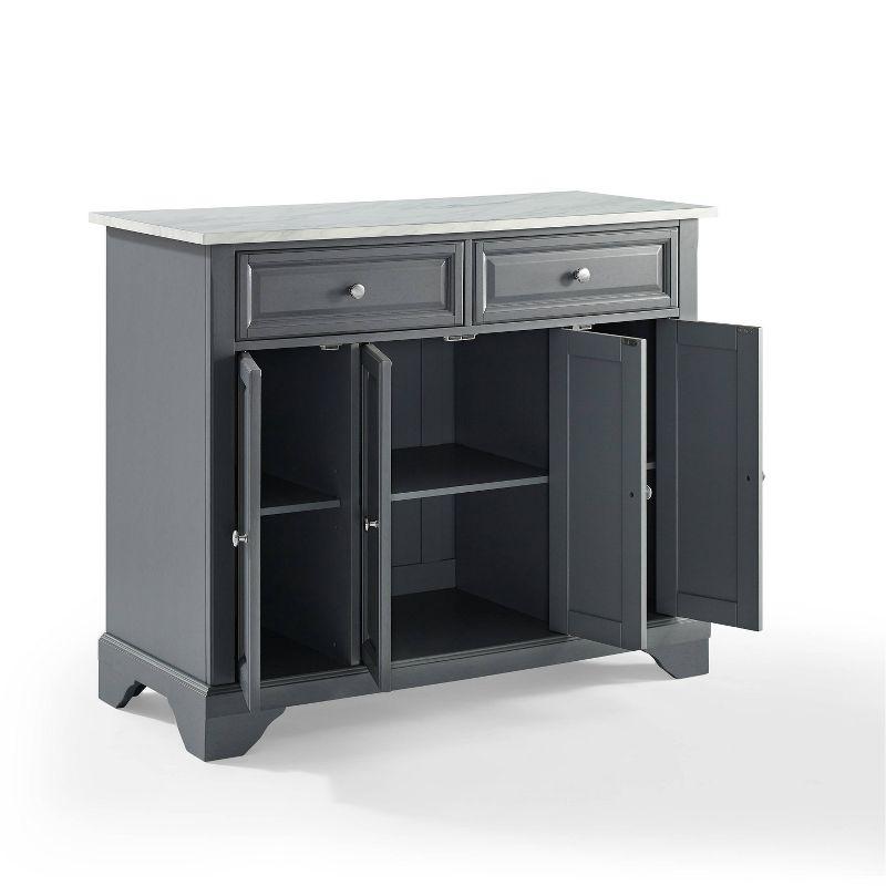 Avery Kitchen Cart - Crosley: Hardwood Brushed Nickel