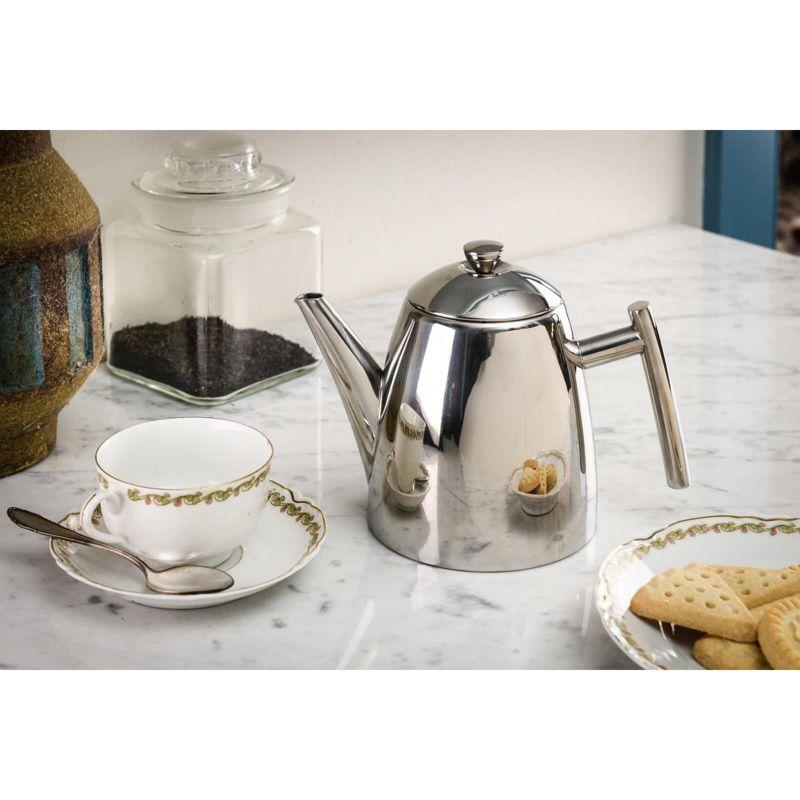 Frieling Primo Teapot w/ infuser, mirror finish, 14 fl. Oz., Stainless steel