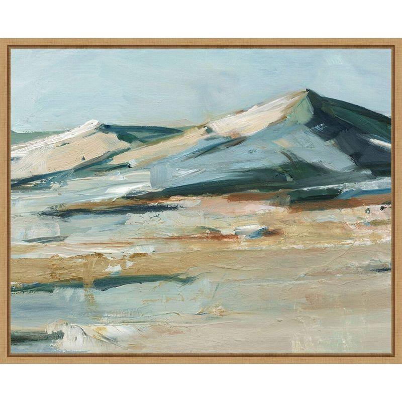 Amanti Art 28"x23" Spring Mountain View II by Ethan Harper Framed Canvas Wall Art Print