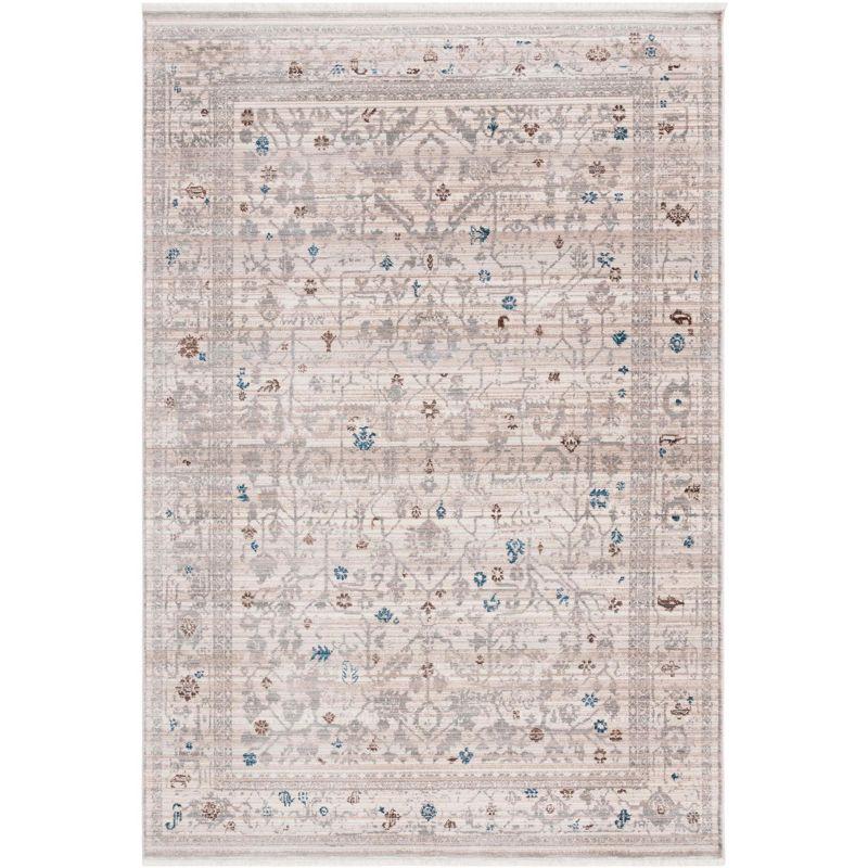 Vintage Persian VTP427 Power Loomed Indoor Area Rug - Ivory/Light Grey - 5'x7'6" - Safavieh