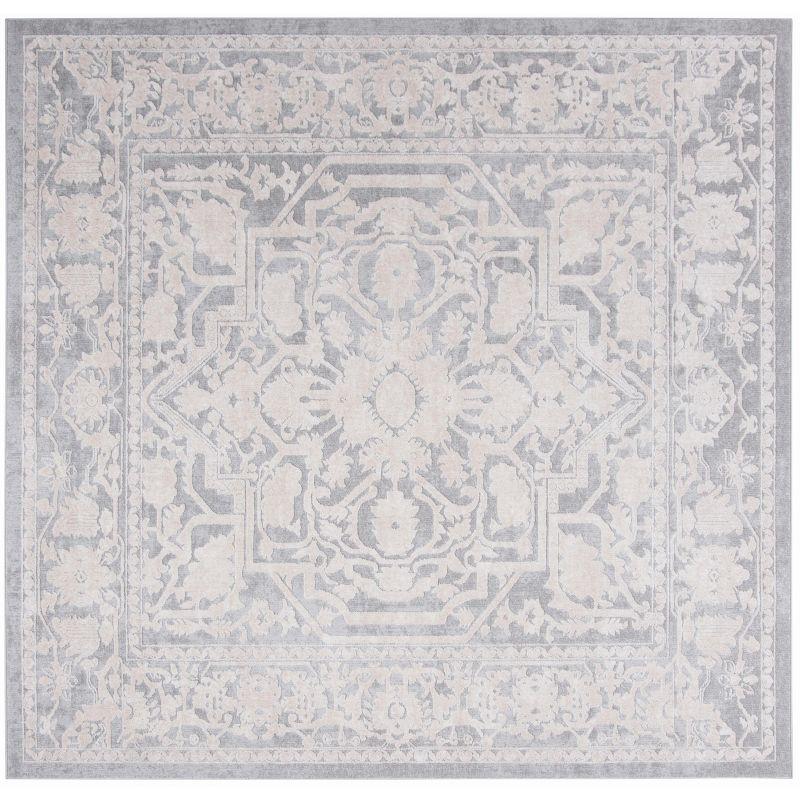 Reflection RFT665 Power Loomed Indoor Accent Rug - 3'x3' - Light Grey/Cream - Safavieh