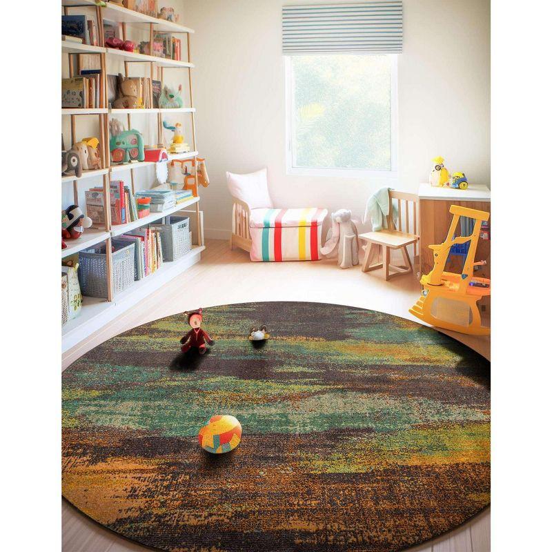 Unique Loom 8' 0 x 8' 0 Jardin Lilly Multi Area Rug