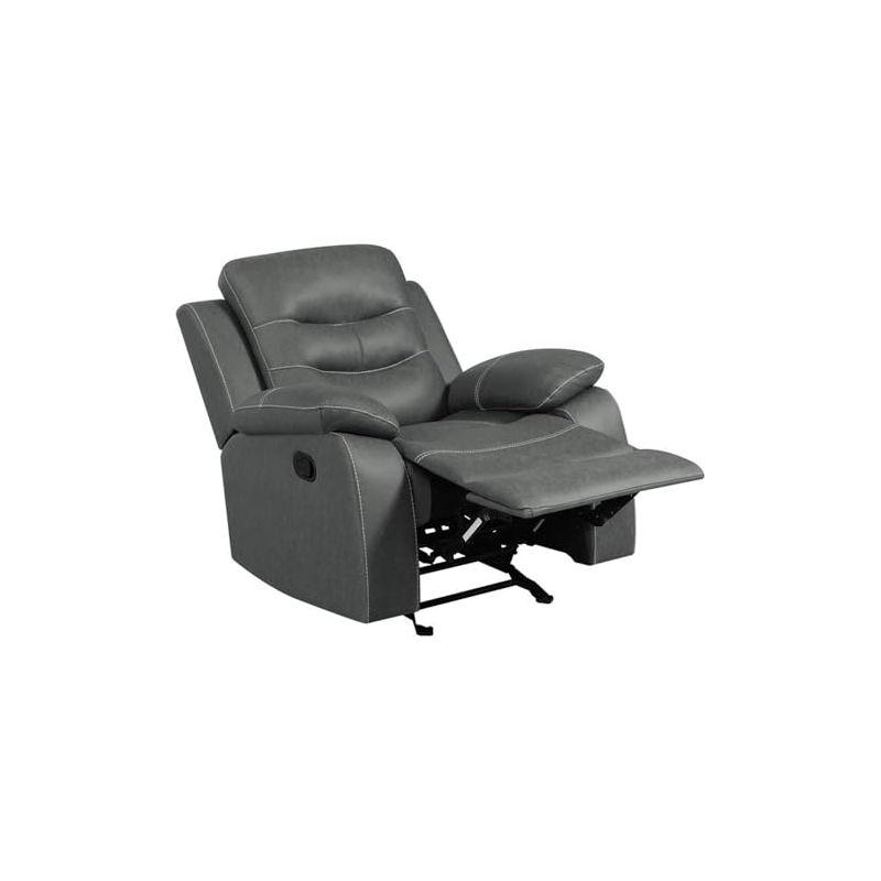 Coaster Home Furnishings Nova Upholstered Glider Recliner Chair Dark Grey