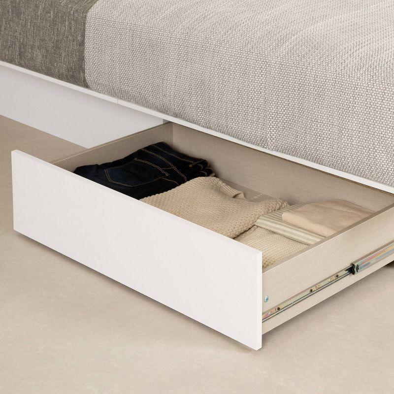 Fusion Full/Queen 2-Drawer Platform Bed Pure White