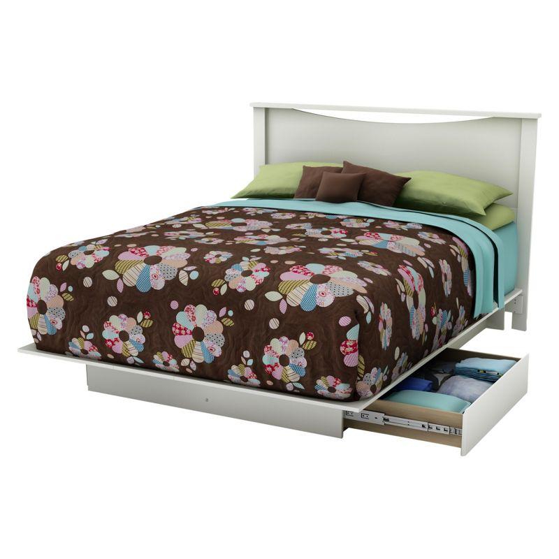 Queen Step One Platform Bed with Drawers - South Shore