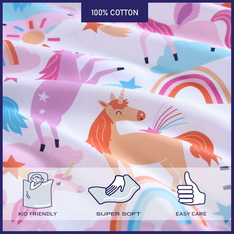 Unicorn Pink Microfiber Sheet Set