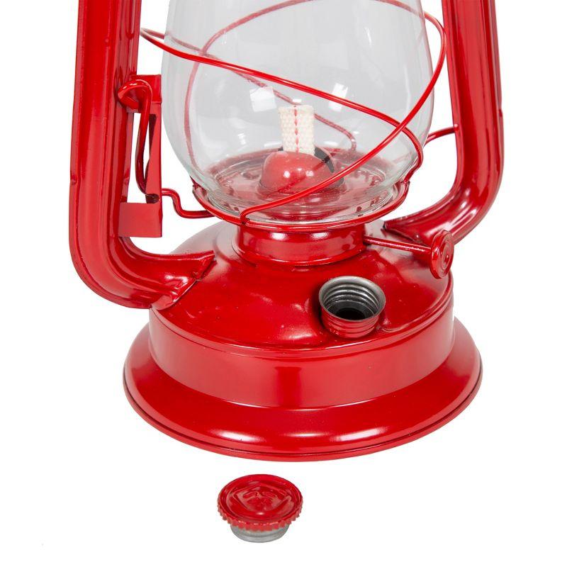 Stansport Hurricane Lantern with Glass Globe - 12in