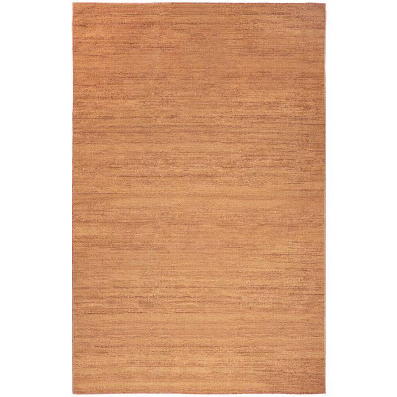 Copper Flat Woven 4' x 6' Washable Viscose Rug