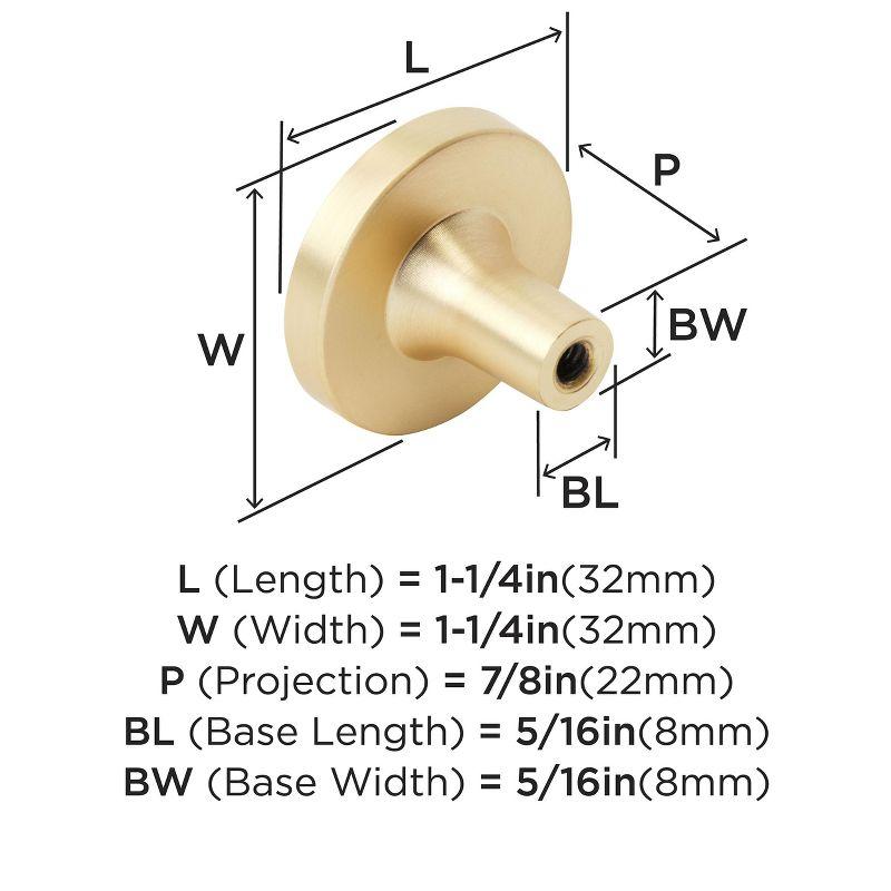 Accents 1 1/4" Diameter Circle Knob Multipack (Set of 2)