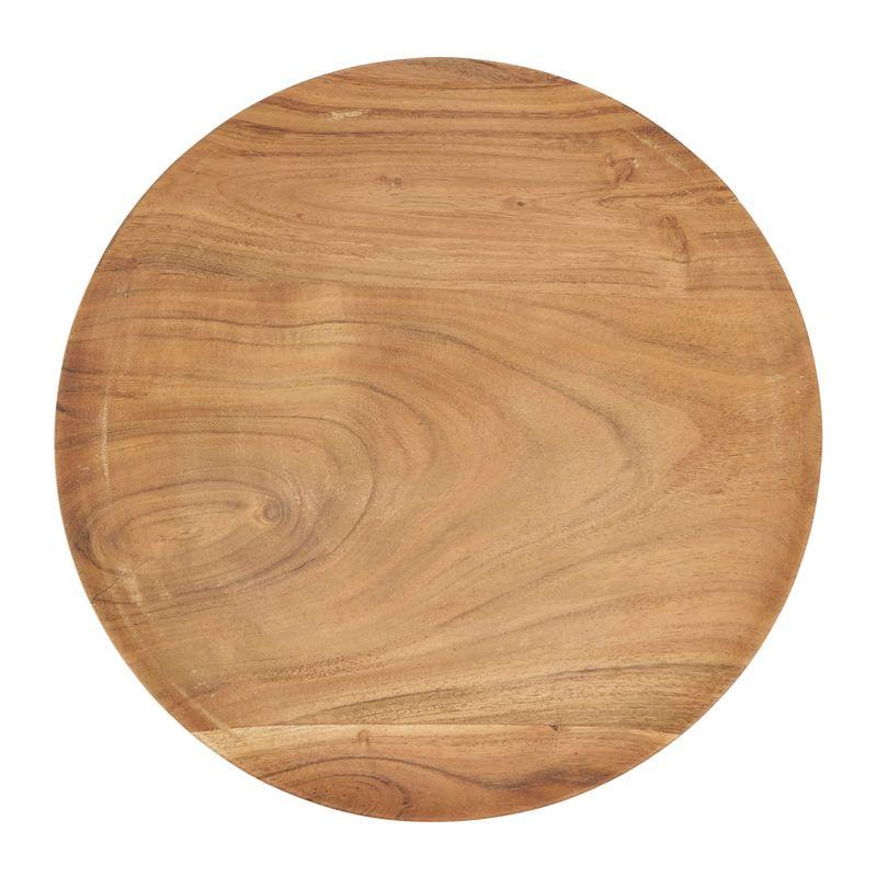 Sousplat Collection Mango Wood No Pattern Charger (Set of 4)