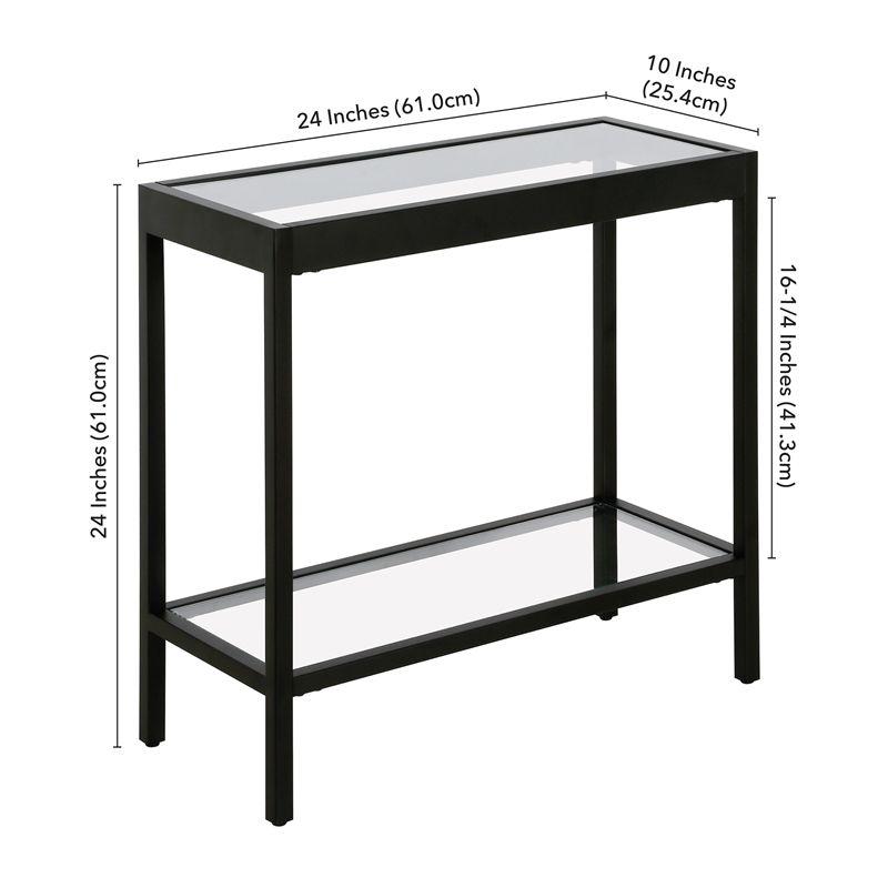 24 Inches Black Side Table - Henn&Hart