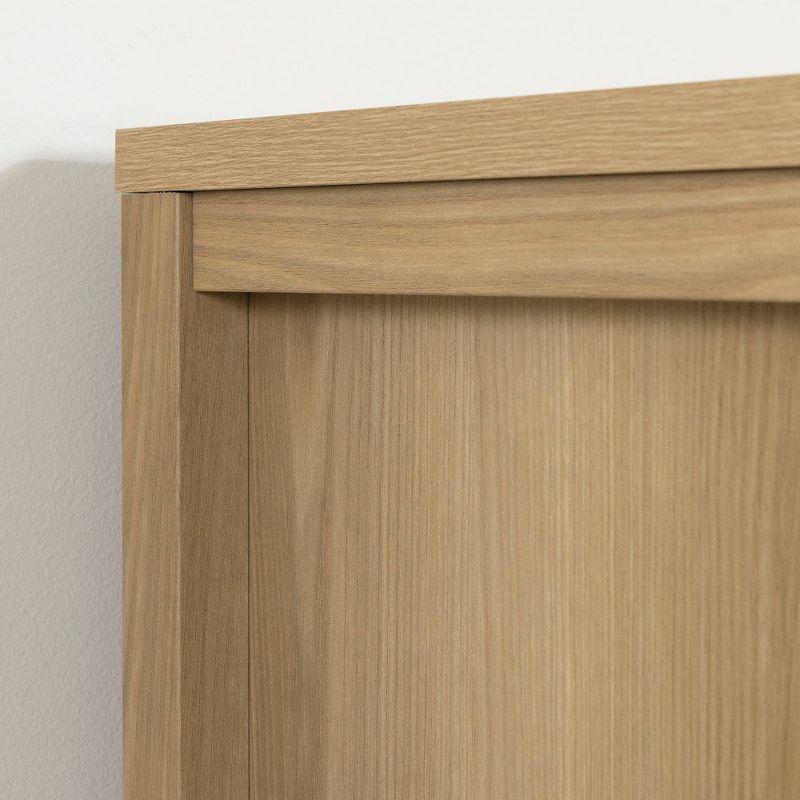 South Shore Gravity 2 Drawer Nightstand Natural Ash: Contemporary Bedside Storage, Laminate Surface