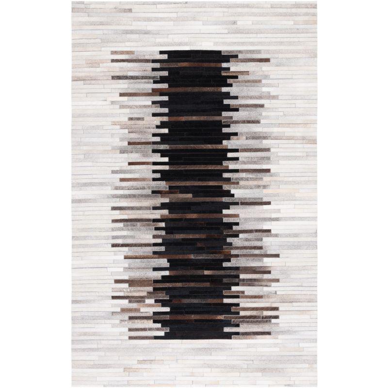 Studio Leather STL818 Hand Woven Area Rug - Grey/Brown - 8'x10' - Safavieh.